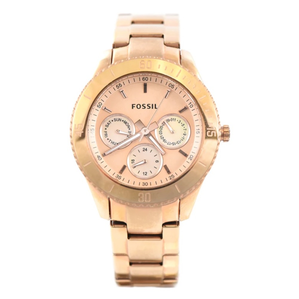 FOSSIL STELLA ES2859 CHRONOGRAPH MULTIFUNCTION ROSE GOLD WATCH